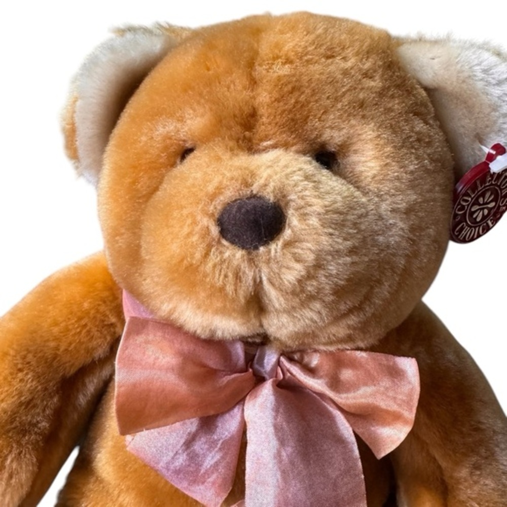 Dan Dee Collectors Choice NWOT Vintage Teddy Bear Plush‎ Stuffed Animal with Bow